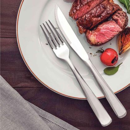 Imagem de Faqueiro Pacific com 72 Peças em Aço Inox com Facas para Churrasco - Tramontina