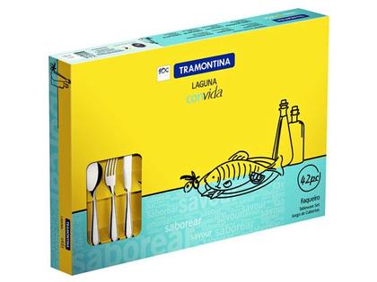 Imagem de Faqueiro Tramontina Inox Laguna 42 Peças