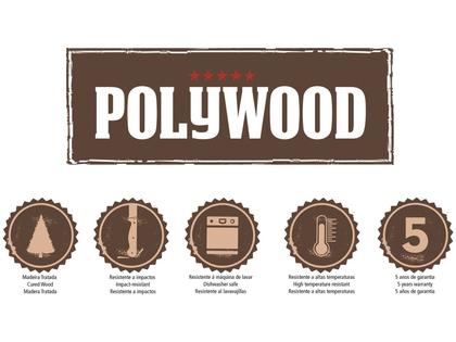 Imagem de Faqueiro Tramontina Polywood 24 Peças com Lâminas em Inox