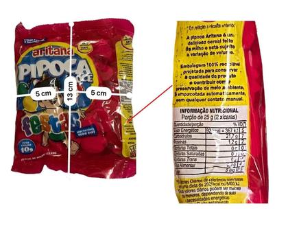 Imagem de Fardo De Mini Pipoca Doce Com 50 Un De 10Gr Aritana Festas