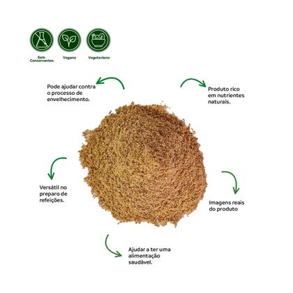Imagem de Farinha de Linhaça Dourada Integral 100% Natural Alta Qualidade 100g