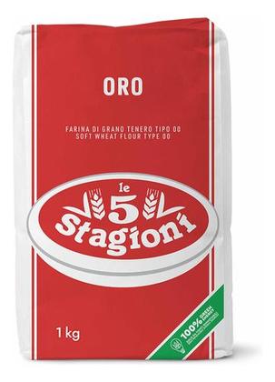 Imagem de Farinha de Trigo Italiana Oro Tipo 00 1kg - Le 5 Stagioni