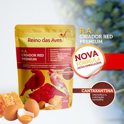 Imagem de Farinhada RA Criador Red Premium 400g Reino das Aves