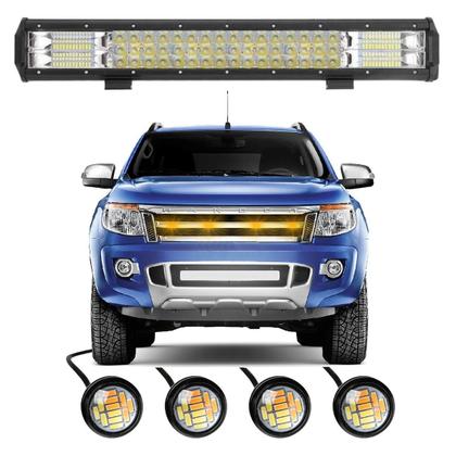 Imagem de Farol Barra Led 12V 24V 288W Luz Grade Toro Amarok F250 L200