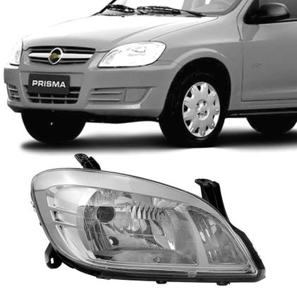 Imagem de Farol Chevrolet Celta Prisma 2006 a 2015 Máscara Cromada Arteb