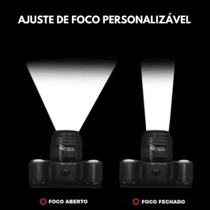 Imagem de Farol Ciclismo Recarregável Com Ajuste De Foco Resistente