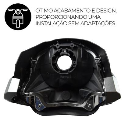 Imagem de Farol Completo Com Carenagens Laterais Cinza Fosco Foco Sportive Para Fazer 250 Anos 2011/2012/2013/2014 e 2015