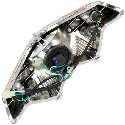 Imagem de Farol completo Shineray XY50Q XY50 com lâmpadas bloco globo optico