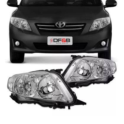 Imagem de Farol Corolla 2008 2009 2010 2011 Máscara Cromada Duplo