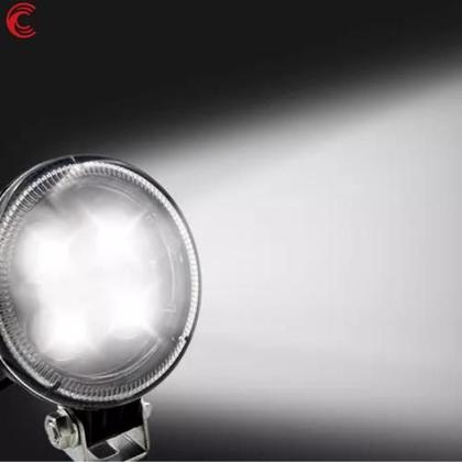 Imagem de Farol de milha auxiliar redondo 4 leds 12w universal cinoy