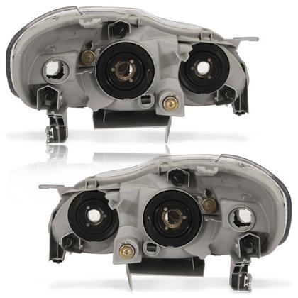 Imagem de Farol Dianteiro Corolla 2005 2006 2007 2008 2009 Máscara Cromada Lisa Acrílico Foco Duplo