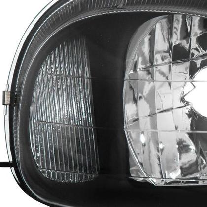 Imagem de Farol dianteiro corsa 2001 a 2010 cromado moldura preta esquerdo ou direito