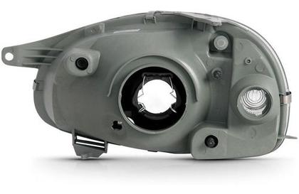 Imagem de Farol dianteiro corsa 2001 a 2010 cromado moldura preta esquerdo ou direito