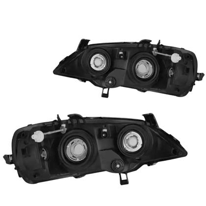 Imagem de Farol Dianteiro Direito Foco Duplo Máscara Cromada Astra 1998 a 2002