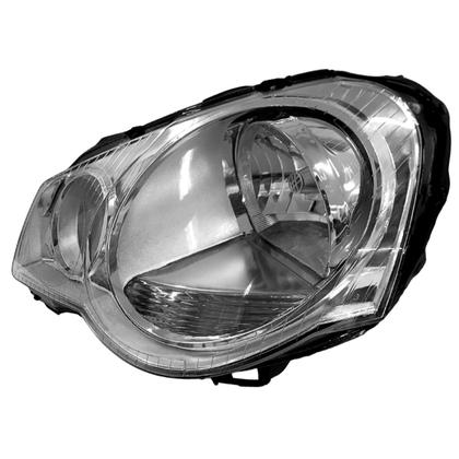 Imagem de Farol Dianteiro Esquerdo Foco Duplo Máscara Cromada Polo 2007 a 2014