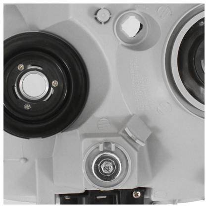 Imagem de Farol Dianteiro Hilux Sw4 2005 2006 2007 2008 Máscara Cromada Foco Duplo Lisa Acrílico