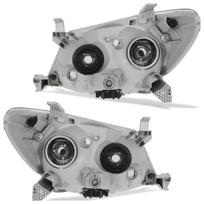 Imagem de Farol Dianteiro Hilux Sw4 2005 2006 2007 2008 Máscara Cromada Foco Duplo Lisa Acrílico