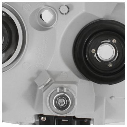 Imagem de Farol Dianteiro Hilux Sw4 2005 2006 2007 2008 Máscara Cromada Foco Duplo Lisa Acrílico