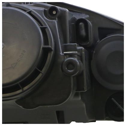 Imagem de Farol Dianteiro Jetta 2005 2006 2007 2008 2009 2010 Máscara Cromada Lisa Acrílico Foco Duplo carcaça Preta