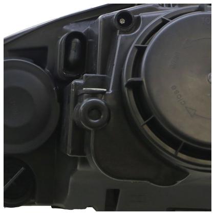 Imagem de Farol Dianteiro Jetta 2005 2006 2007 2008 2009 2010 Máscara Cromada Lisa Acrílico Foco Duplo carcaça Preta