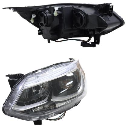 Imagem de Farol Dianteiro Onix 2020 A 2024 Máscara Cromada Led