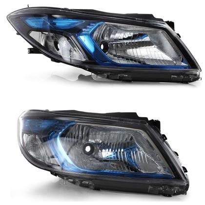 Imagem de Farol Dianteiro Onix Prisma Lt Ltz Joy 2013 A 2019 Máscara NegraMoldura Azul