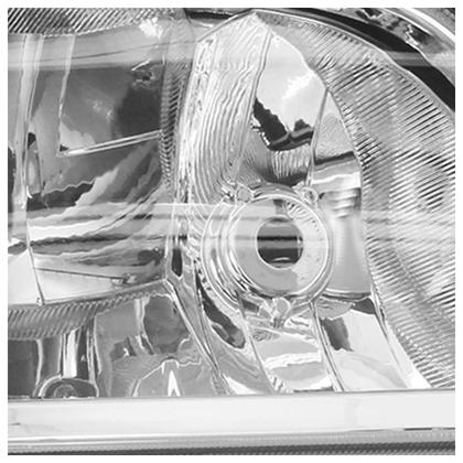 Imagem de Farol Dianteiro Sprinter CDI 2003 2004 2005 2006 2007 2008 2009 2010 2011 Máscara Cromada Lisa Acrílico Foco Duplo