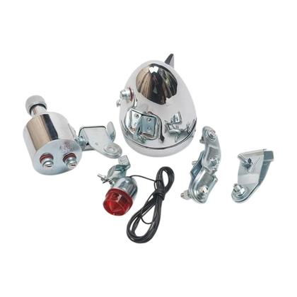 Imagem de Farol Dínamo 12V 6W Bicicleta Modelo Antigo Retrô Vintage Sem Bateria Iluminação Urbana