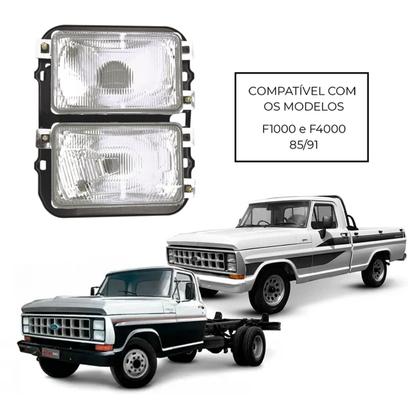 Imagem de Farol Duplo F1000 F4000 1985 86 87 88 89 90 1991 Foco Duplo