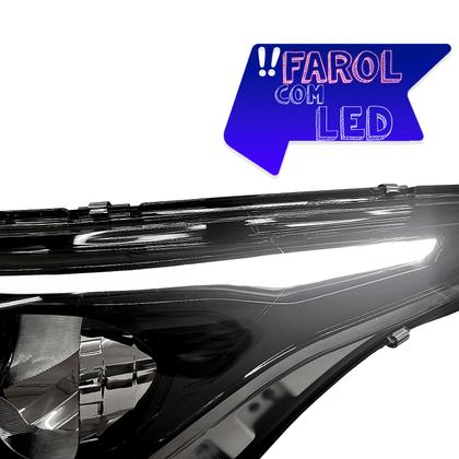 Imagem de Farol Fiat Argo Cronos 2018 2019 2020 com Led