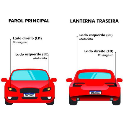 Imagem de Farol Foco Duplo Lente Acrilico Sete Pisca Cristal Ka 06 Ld