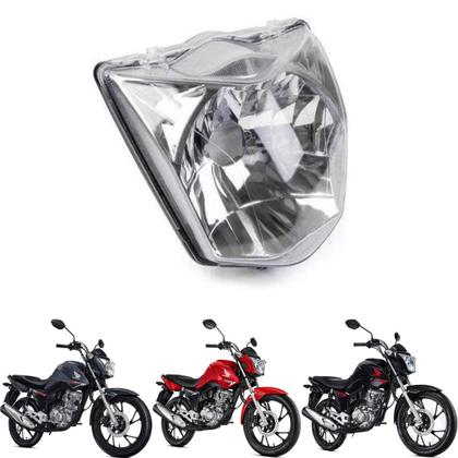 Imagem de Farol Frontal Cg Fan 160 Modelo 2016 até 2021 + Aranha do Painel (Suporte)