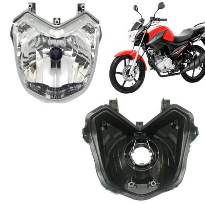 Imagem de Farol Globo Bloco Optico para Moto Ybr 125i - Ybr 150 Factor E/ed Flex