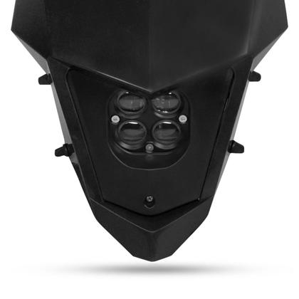 Imagem de Farol Led Branco Amarelo 40W C/ Carenagem Biker Crf 250f Xr 250 Tornado Ttr 230