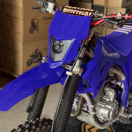 Imagem de Farol Led Branco Amarelo 40W C/ Carenagem Biker Crf 250f Xr 250 Tornado Ttr 230