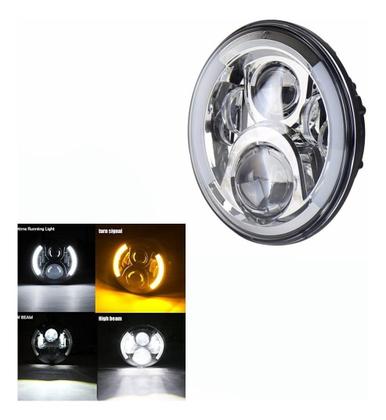 Imagem de Farol Led Harley Davidson Jeep 7' Polegadas C/ Seta
