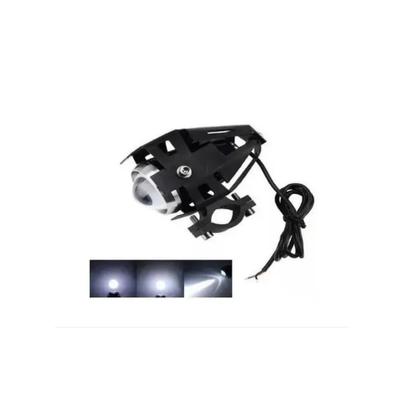 Imagem de Farol Moto Auxiliar Led Branca Modo Aceso Strobo 12v 30W 6000k KP-MT03