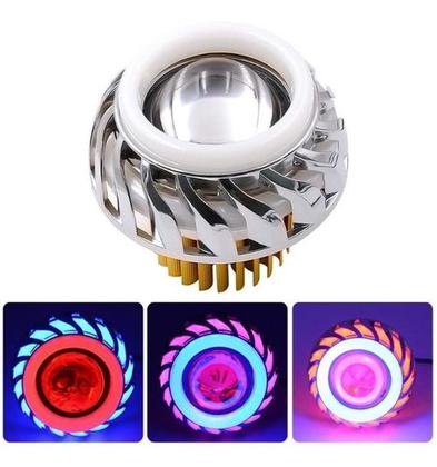 Imagem de Farol Moto Olho Anjo Diabo Luz 30w Led 9v-60v Xenon Led