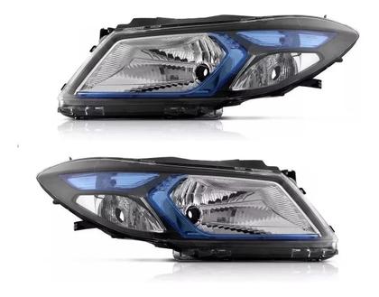 Imagem de Farol Onix 2013 2014 2015 2016 2017 2018 2019 Moldura Azul