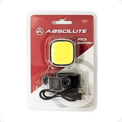 Imagem de Farol Pisca Dianteiro Bike Mtb Sinalizador Absolute Square