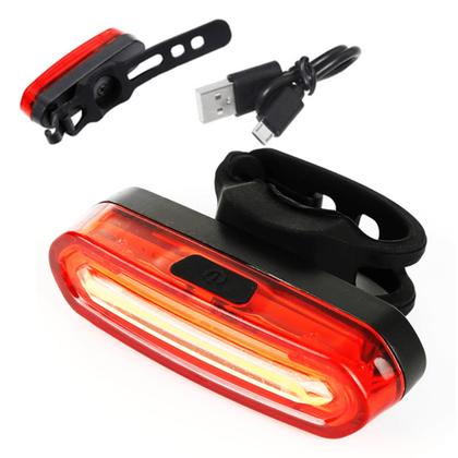 Imagem de Farol Traseiro Luz Led Bike Sinalizador função Pisca recarregável DY8192