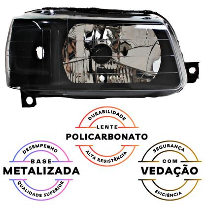 Imagem de Farol Uno Fiorino 2004 05 06 07 08 09 10 a 2013 Máscara Negra