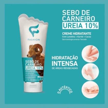 Imagem de Fashion Creme Sebo de Carneiro Ureia 10% 200ml