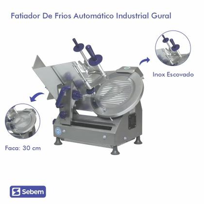 Imagem de Fatiador Cortador de Frios Queijo MXT30 Profissional Gural