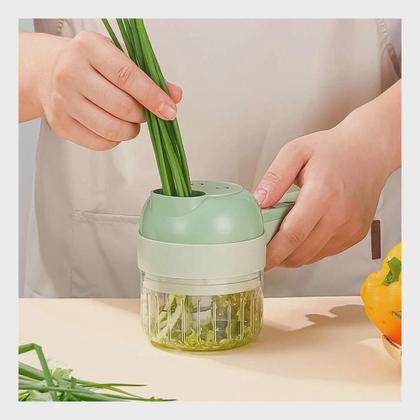 Imagem de Fatiador cortador de legumes elétrico ralador multifuncional