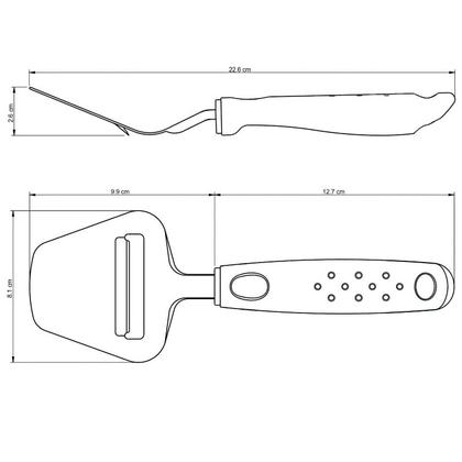 Imagem de Fatiador Cortador Plaina Queijo Aço Inox Tramontina Utilitá