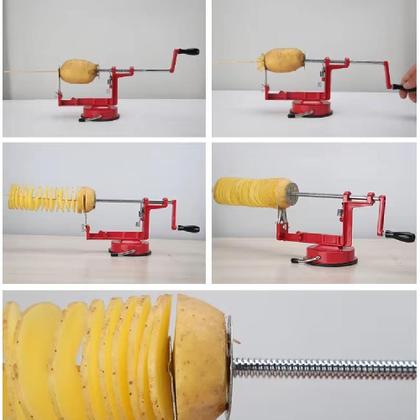 Imagem de Fatiador de batata em espiral  maquina para fazer frutas