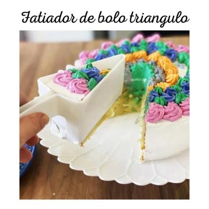 Imagem de Fatiador De Bolos Triangular Cortador De Fatias