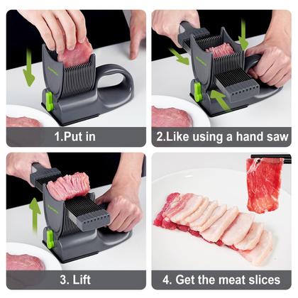 Imagem de Fatiador de Carne SupMaKin com 17 Lâminas Ajustáveis 2-4mm