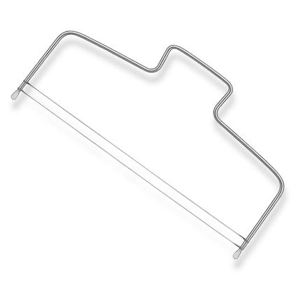 Imagem de Fatiador E Nivelador De Bolos Em Aço Inox Com 2 Fios E Ajuste 31cm Cozinha Confeitaria Uny Home